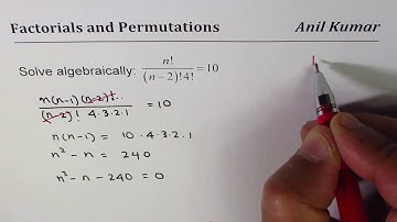 How to solve equations with Factorials - EDEXCEL - GCSE - SAT