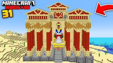 I Built The Largest Temple in Minecraft Hardcore