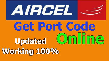 how to get AIRCEL UPC (PORT) CODE within 2 minutes