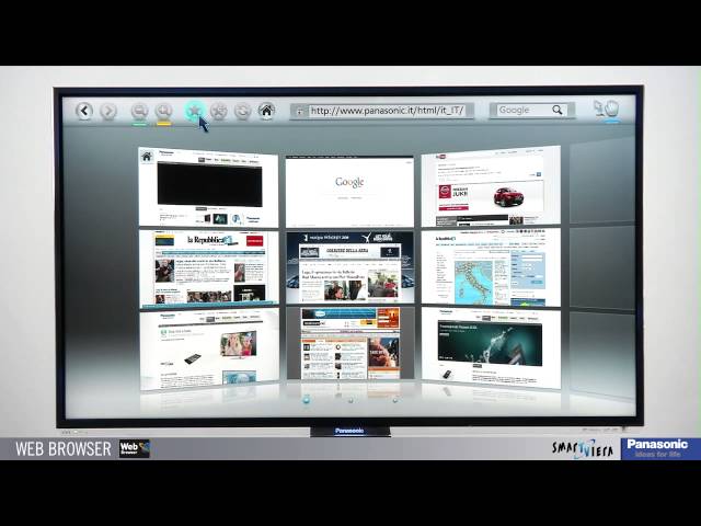 How to Open Web Browser on PANASONIC TV TX-40FS500 40-inch Smart TV - Visit  Web Pages on Panasonic 