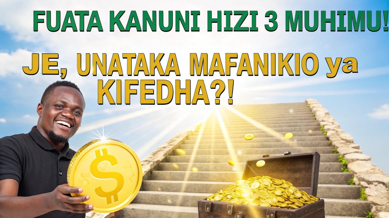 Je, Unataka Mafanikio ya Kifedha? Fuata Kanuni Hizi 3 Muhimu.