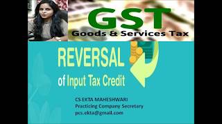 Reveral of ITC if payment is not made within 180 days- by CS EKTA MAHESHWARI