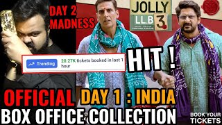 Jolly Llb 3 Official Box Office Collection Day 1 India Akshay Kumar Arshad Warsi Hit