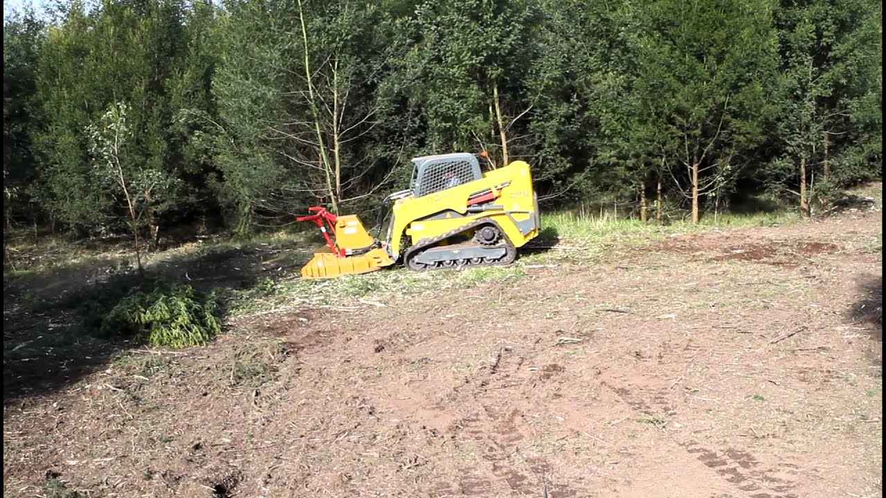 SKID STEER MULCHER = 3 YouTube