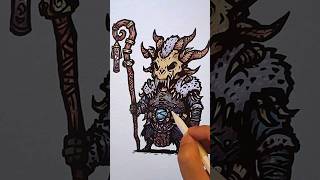 ✏️Drawing Druid (Diablo 4) #shorts #drawing #art