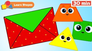 Shapes School | Educational videos for Babies | Learn Shapes for kids | Envelope | First University