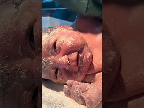 Why is it important to clean a newborn's skin? #shorts