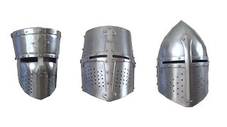 Crusader helmets