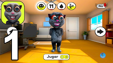 Talking Juan - Gameplay Walkthrough Part 1 Tutorial Adopt Virtual Cat (Android, iOS)