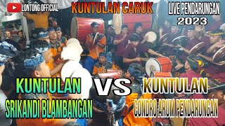 kuntulan caruk pukul bersama.. kuntulan srikandi blambangan vs kuntulan condro arum pendarungan 2023