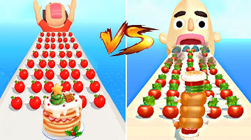 MAX LEVELS pancakes vs Sandwich Runner💥: All Levels Gameplay Walkthrough Android ,iOS NEW UPDATE