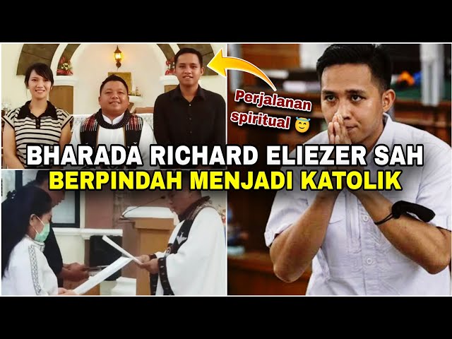 Bharada Richard Eliezer sah berpindah Katolik‼️Momen penerimaan yang mengharukan.. class=