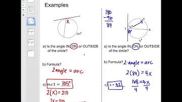 10.5 - Angle Relationships in Circles (Geometry)