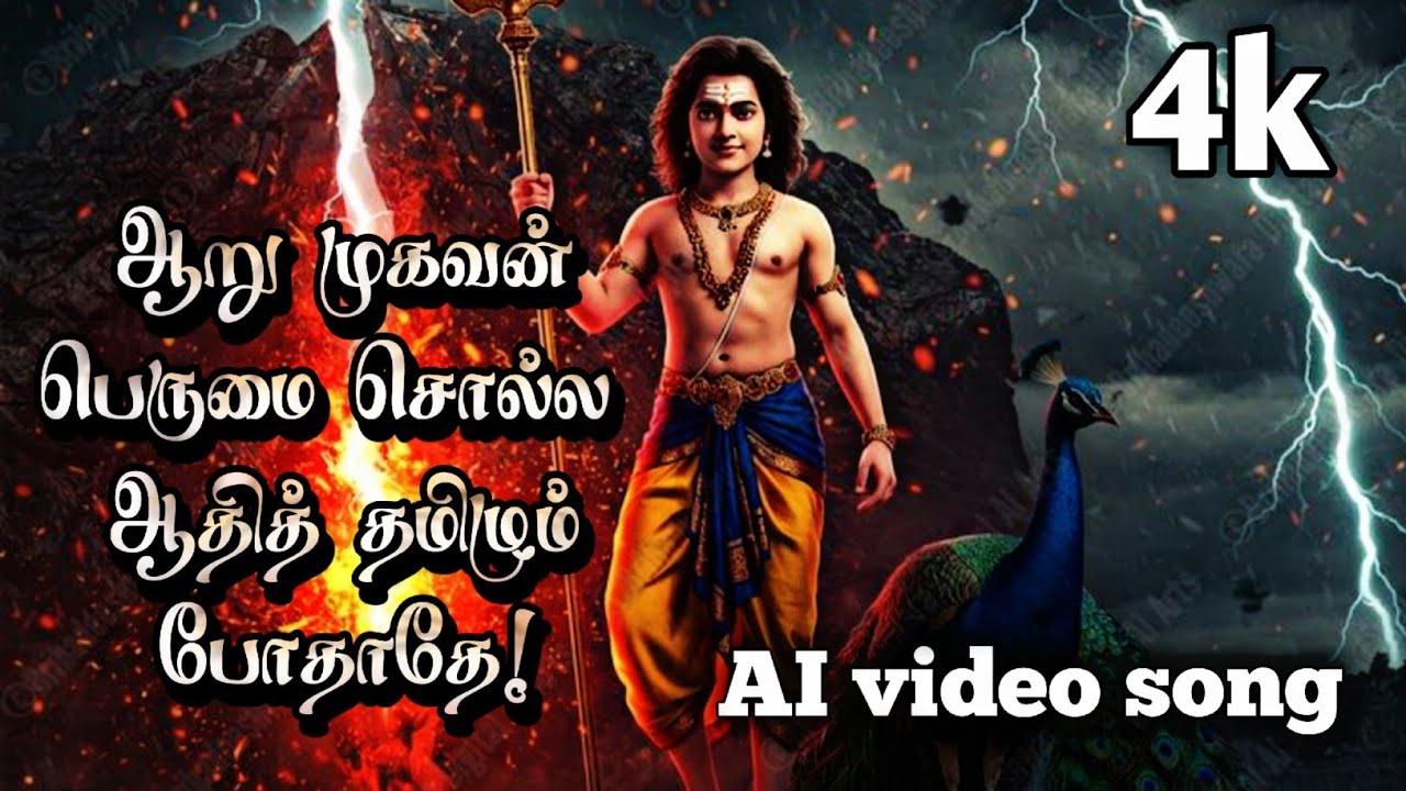 ஆறு முகவன் பெருமை சொல்ல ஆதித் தமிழும் போதாதே! பாடல்/AI video song/முருகன் பாடல் 