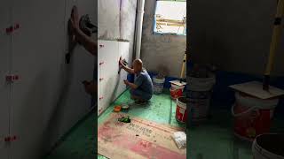 Tile installation P7101#shorts