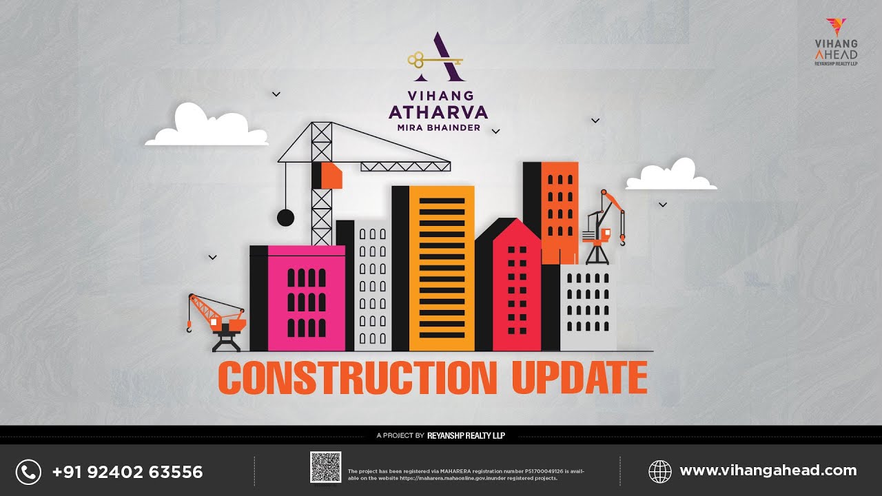 Vihang Atharva Mira Road update: plinth completed, first-floor slab progressing.