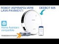 DEEBOT 605 Robot Aspirapolvere Lava Pavimenti SMART compatibile con Home Assistant