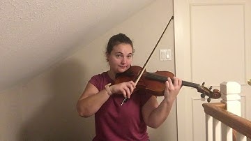 Viola two octave a major arpeggio tutorial