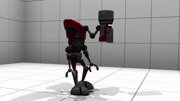 Blender Robot Walk Cycle Test Two: Barbot Adventures