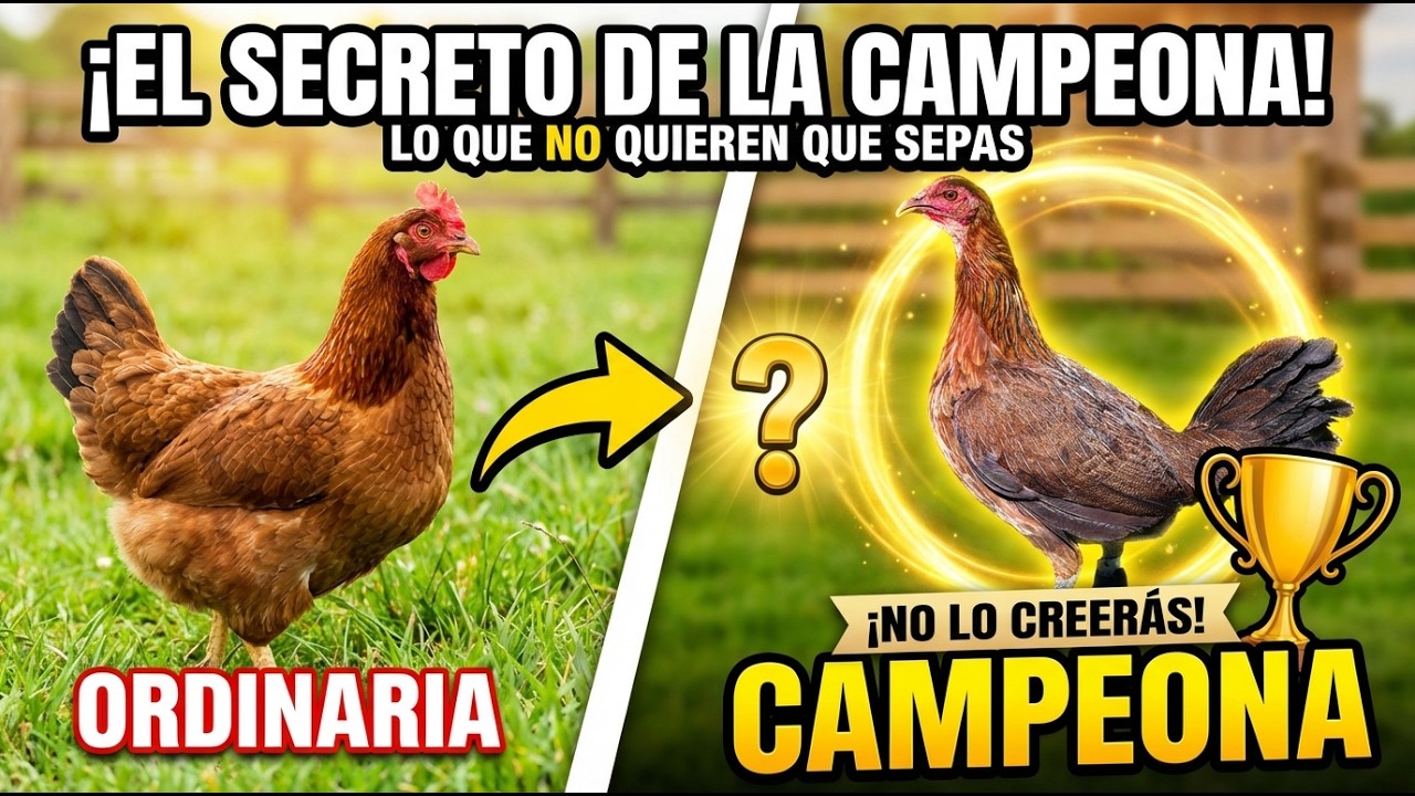 Las características Que no Quieren que sepas que diferencia una gallina común de una campeona.