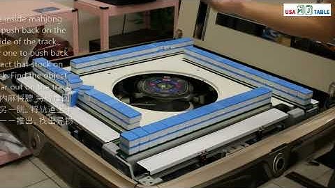 How to clear out any foreign object inside of the automatic mahjong table 如何清除自动麻将桌内的任何异物