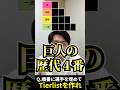 プロ野球tierを作ろう #tierlist #プロ野球 #巨人 #清原和博 #岡本和真