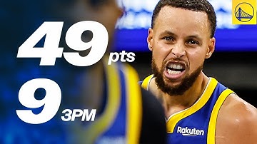 STEPHEN CURRY GOES CRAZY 🤯 | 49 PTS, 9 3PM in Thriller Over Spurs