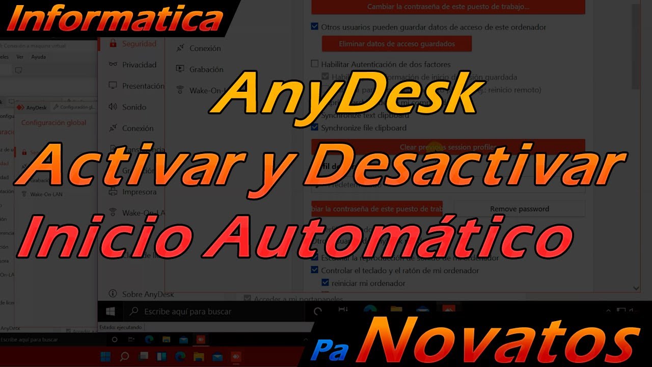 AnyDesk - Activar y desactivar el inicio automático