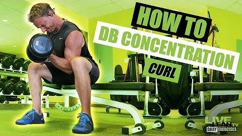 How To Do SEATED DUMBBELL CONCENTRATION CURLS | Exercise Demonstration Video and Guide