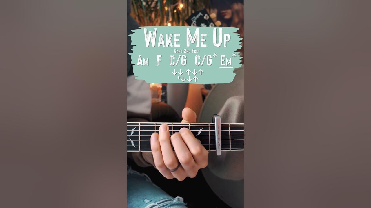 Wake Me Up Avicii Guitar Tutorial // Wake Me Up Guitar Lesson #shorts