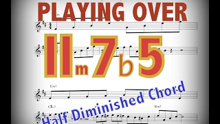 how to play over (Bm7b5)Half Diminished Seventh Chord(ENG Sub) (Minor 7 Flat 5)
