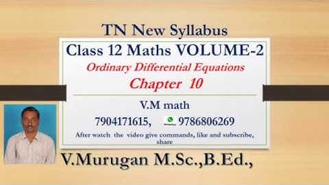 12th Maths  volume  2 Unit 10