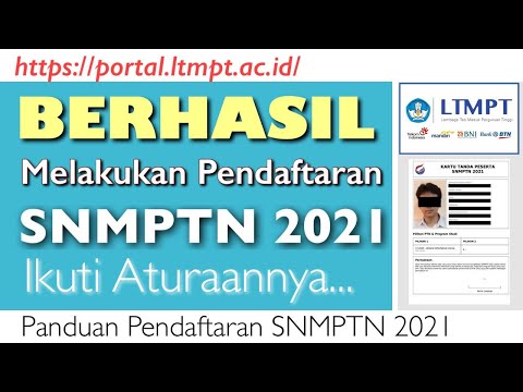 Cara Daftar SNMPTN 2021 | Login SNMPTN