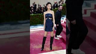 Squid Game star Hoyeon Jung makes her debut at Met Gala 2022 #squidgame #hoyeonjung #metgala