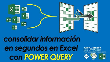 consolidar información en segundos en Excel con power query | Excel Aprende