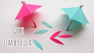 Diy mini umbrella/How to make paper umbrella?/Origami/ Paper craft/ Kids fun