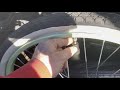 Getting Bike Ready for Summer Crooked Bike Tire Tube Stem Flat Tire #shorts