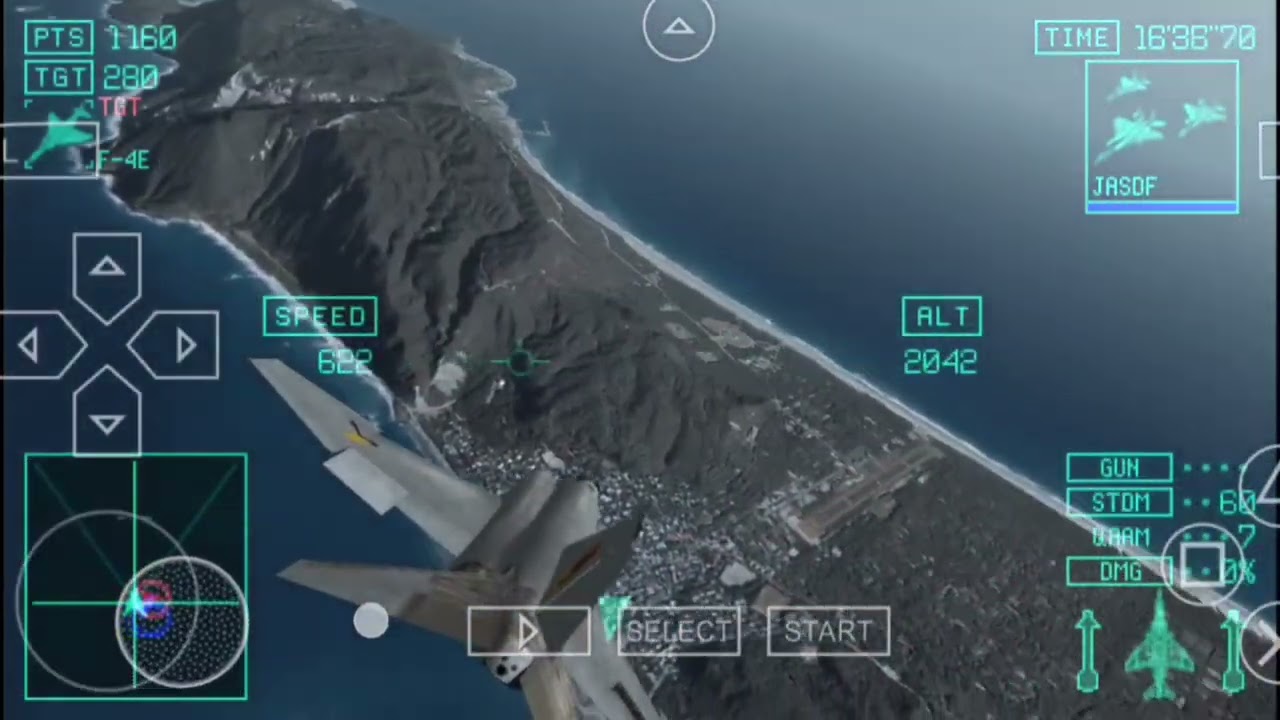 افضل طيار حربي افضل طيران حربي Ace Combat Joint Assault game psp games 