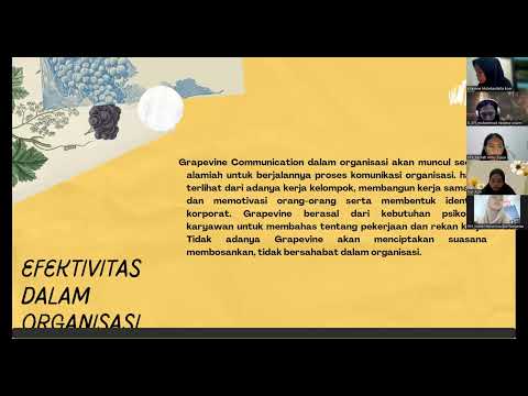 Video: Mengapa komunikasi informal disebut Grapevine?