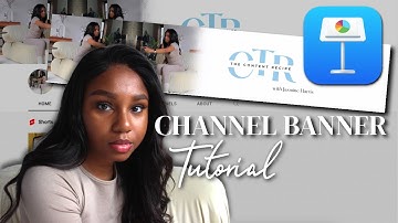 How To Create a YouTube Channel Banner using KEYNOTE! | 2022 Channel Art Tutorial for Beginners