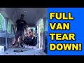 We Are Gutting the Interior of Our Ford Transit Camper Van | Camper Van Build Ep. 3