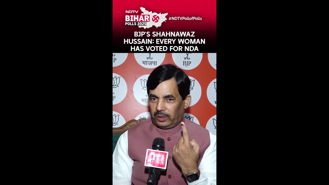 BJP's Shahnawaz Hussain: Every Woman Has Voted For NDA