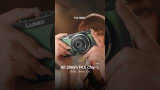 This Lens Is Thinner Than Your Camera Grip 🤯#viltrox #lmount #lumix #leica #sigma #viltrox28chipl