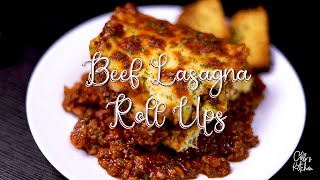 Cheesy Beef Lasagna Roll Ups | How to make Beef Lasagna Roll Ups