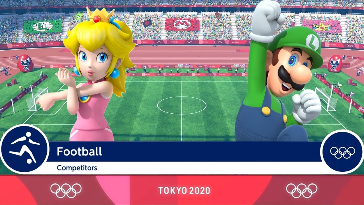 Mario & Sonic at the Tokyo 2020 Olympic Games - Peach/Yoshi Vs. Luigi/Daisy