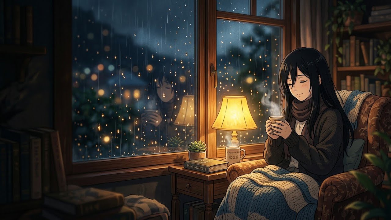 Ghibli Rainy Day 🍃 Relaxing Routine from Sunrise to Sleep - YouTube