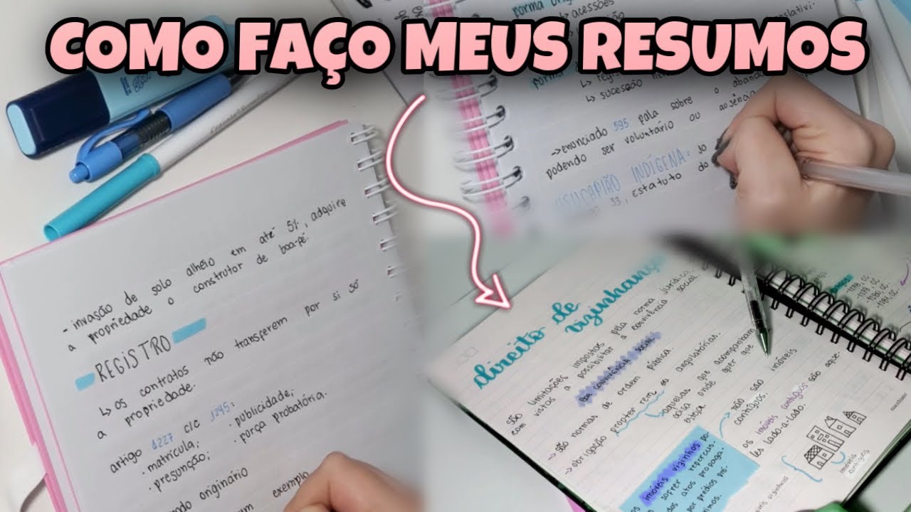 Fazendo um resumo do zero | Study Vlog