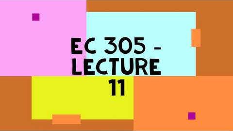 EC 305 - Lecture 11 - Addressing modes and instruction sets of 8051