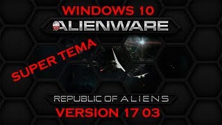 TEMA PARA WINDOWS 10 VERSION 17 03  ALIENWARE HQ RED