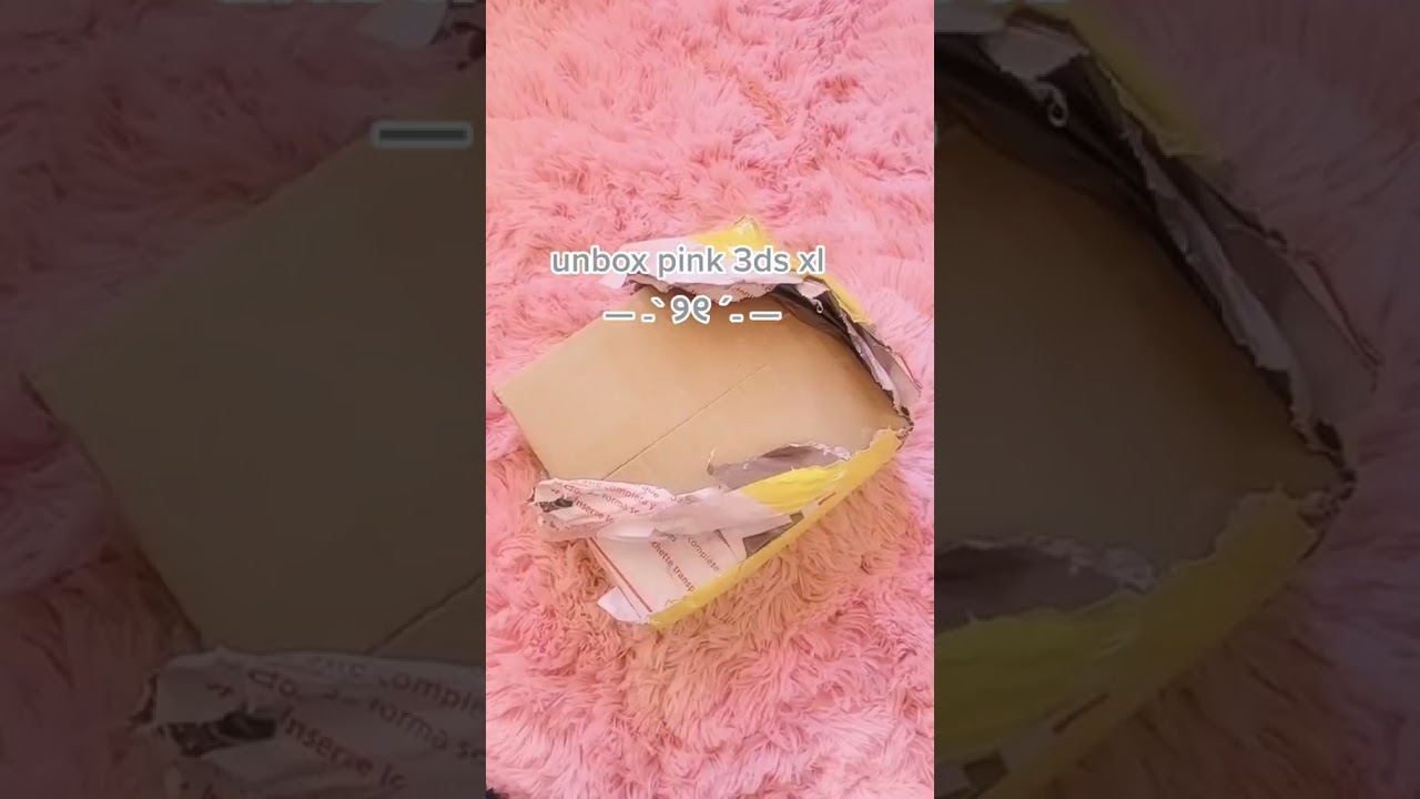 Unboxing pink 3dsxl!